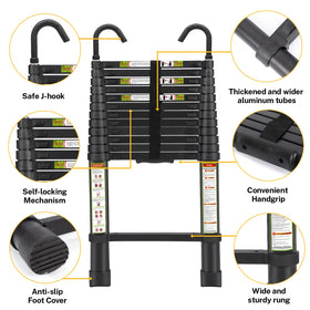 RIKADE ladder with non slip feet on smooth surfaces