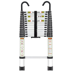 RIKADE telescopic ladder extended reach for high chores with stable aluminum design.