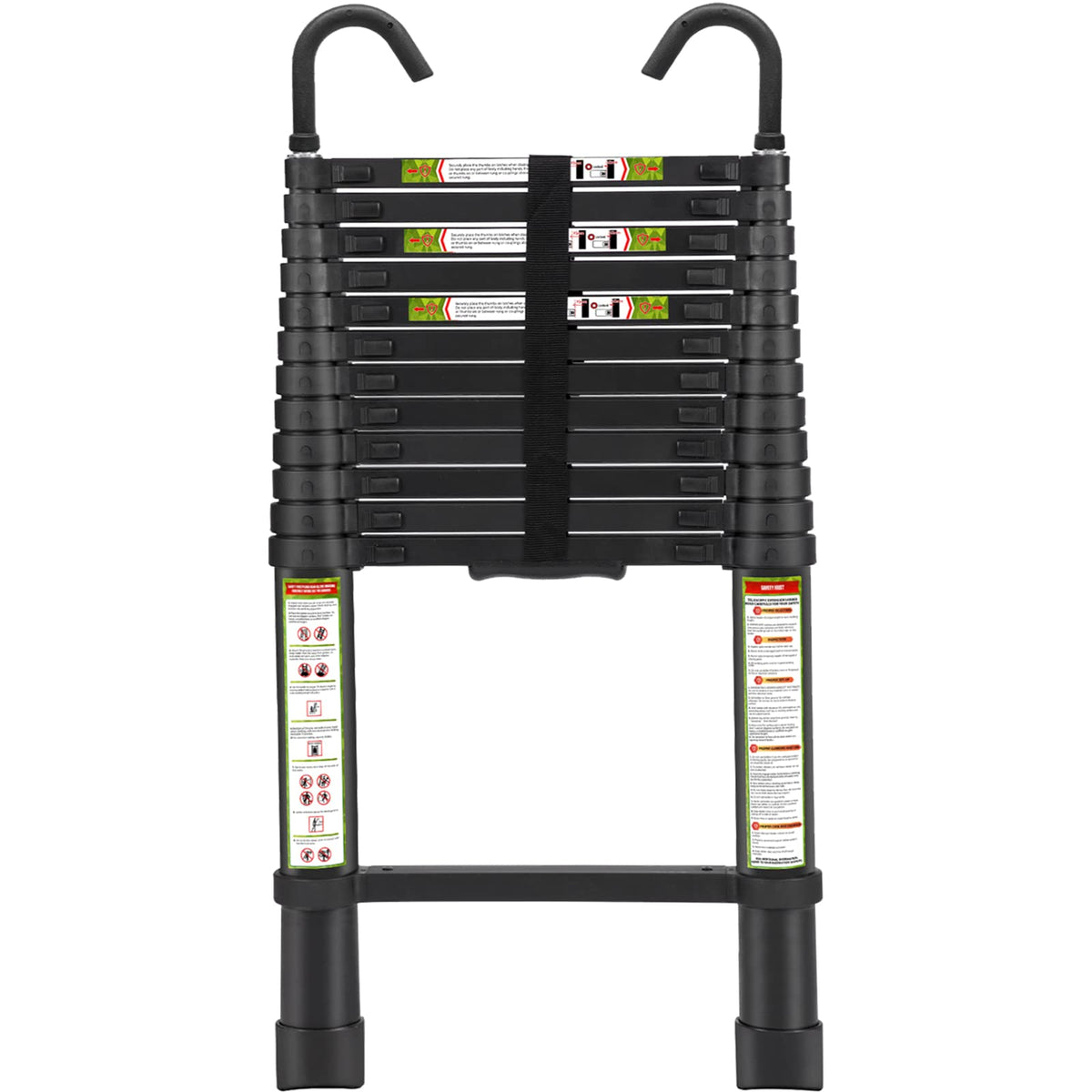 RIKADE telescopic ladder extended for high reach with stable feet
