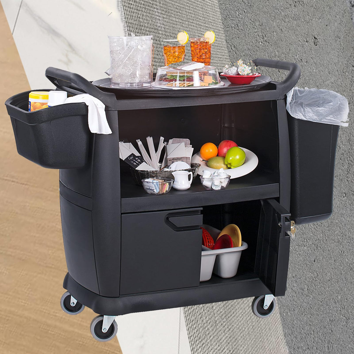 RILIDRI compatible with Rubbermaid buckets and utility carts.