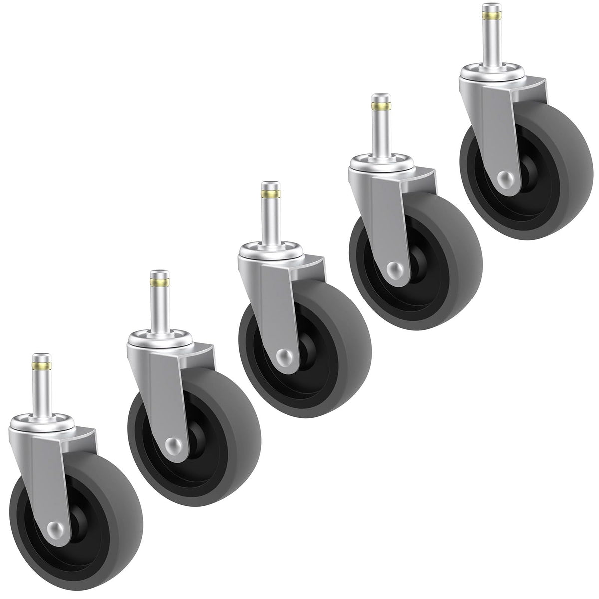 RILIDRI replacement casters for Brute dolly with five-pack for heavy-duty use.