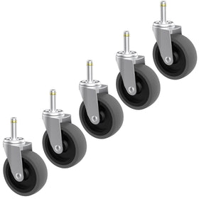 RILIDRI replacement casters for Brute dolly with five-pack for heavy-duty use.