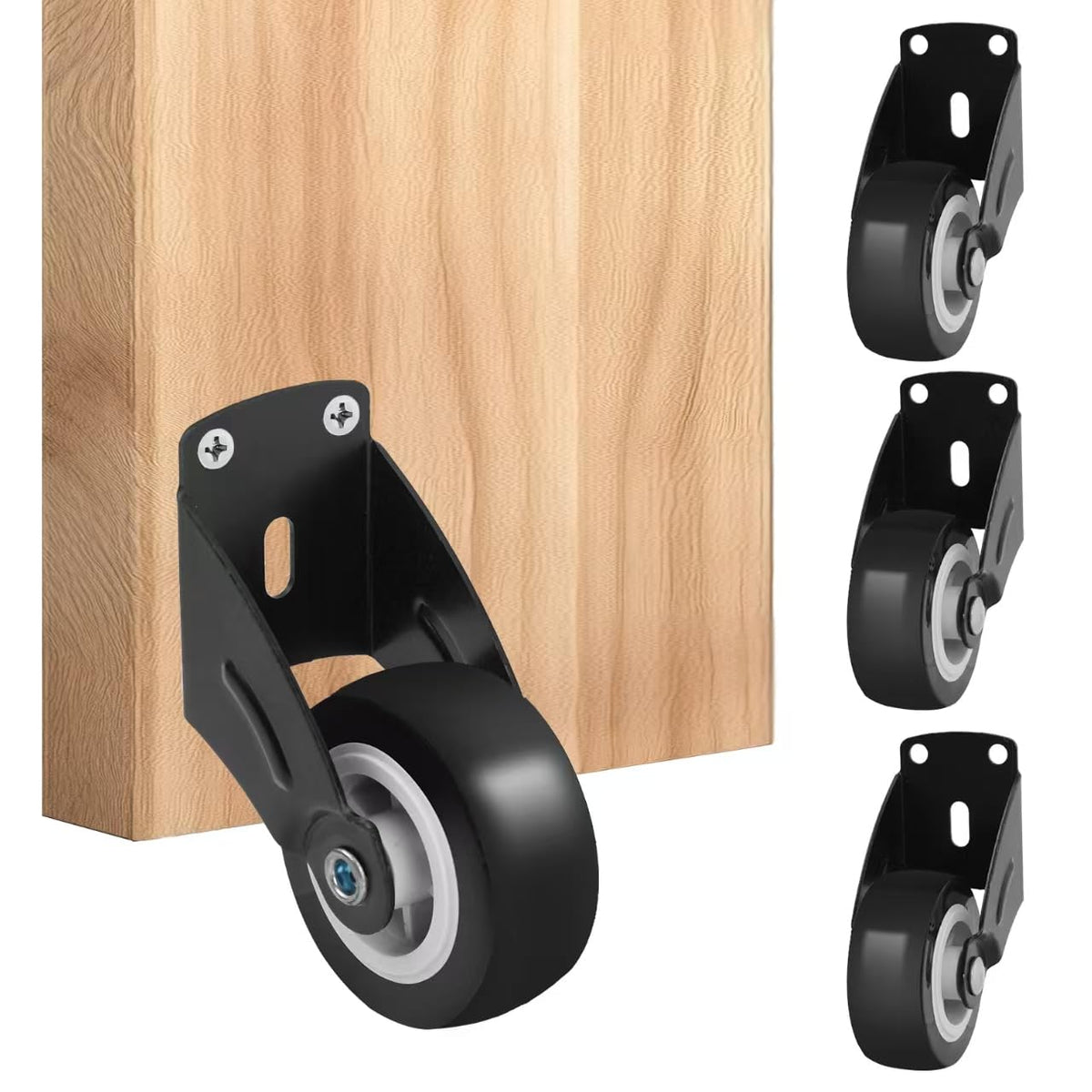 Rimigood small gate wheel four-pack side view for door support