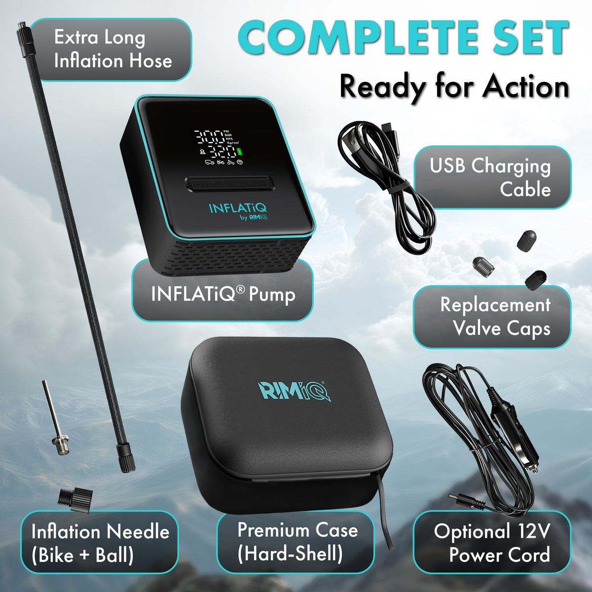 RIMiQ INFLATiQ USB charger for devices on the go