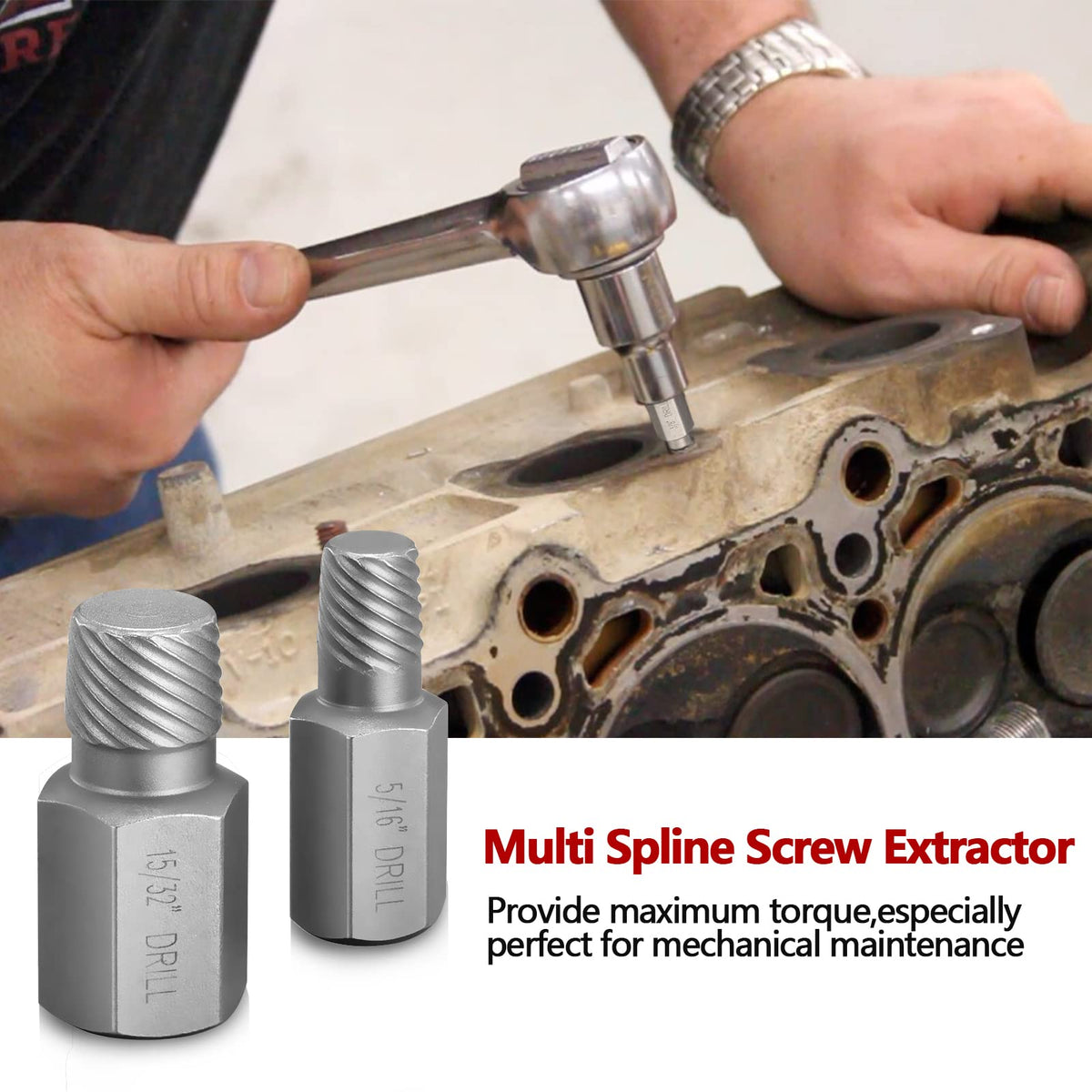 RIMKOLO extractor removes broken studs and bolts safely with minimal tool damage.