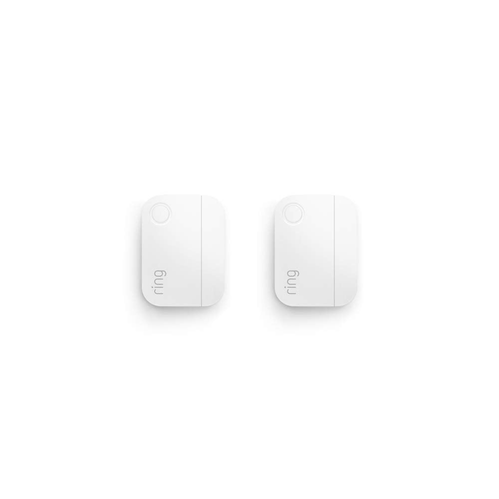 Ring Alarm Contact Sensor 2-Pack mounted on a door frame for instant alerts.