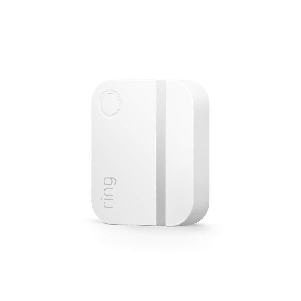 Ring Alarm Contact Sensor 2nd Gen front view showing slim profile for flexible placement.