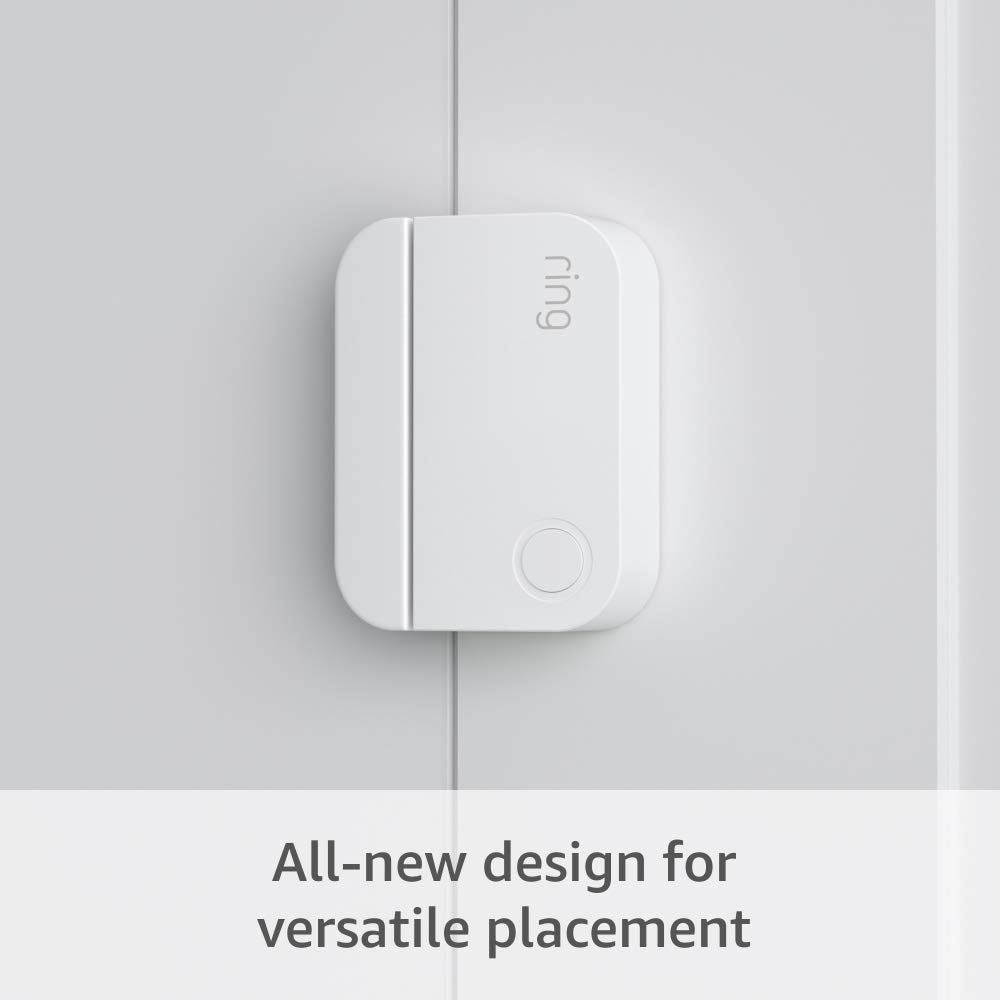 Ring Alarm Contact Sensor 2nd Gen installation demo shows tool-free setup.