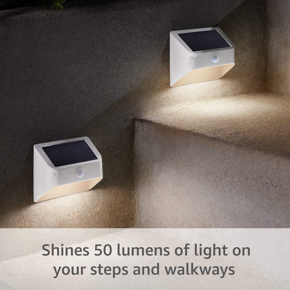 Ring Solar Steplight detects motion to brighten entryways