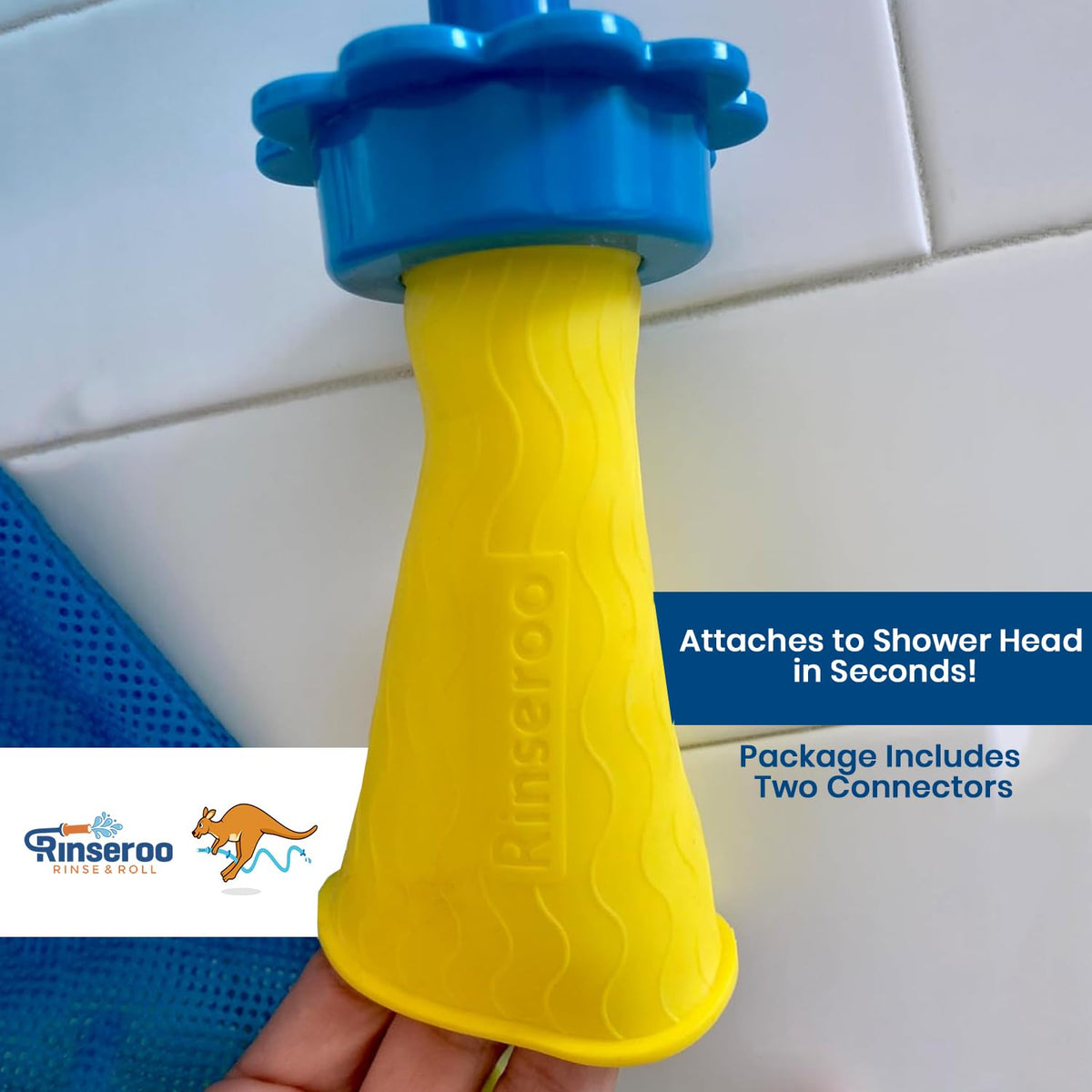 Rinseroo durable rubber seal provides reliable performance.