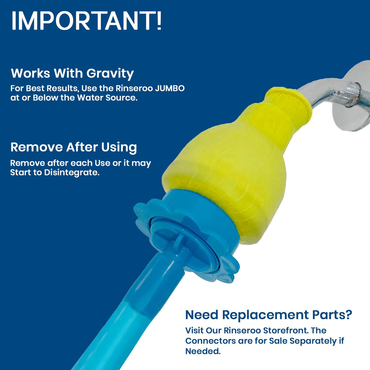 Rinseroo easy-to-use solution for quick bathroom cleanups.