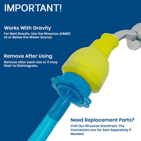 Rinseroo easy-to-use solution for quick bathroom cleanups.