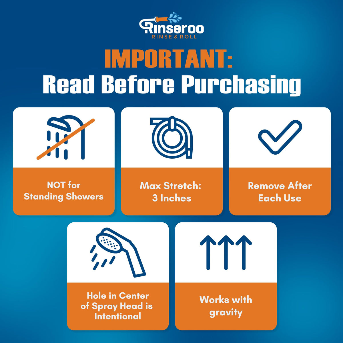 Rinseroo no-install hose ready to use without tools.