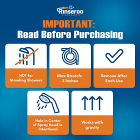 Rinseroo no-install hose ready to use without tools.