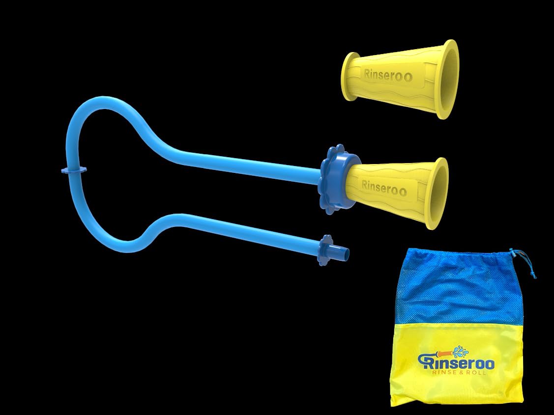 Rinseroo tub spout attachment option increases cleaning versatility.