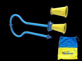Rinseroo tub spout attachment option increases cleaning versatility.