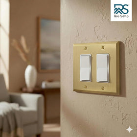Rio Salto brushed finish detail adds timeless elegance to any decor.