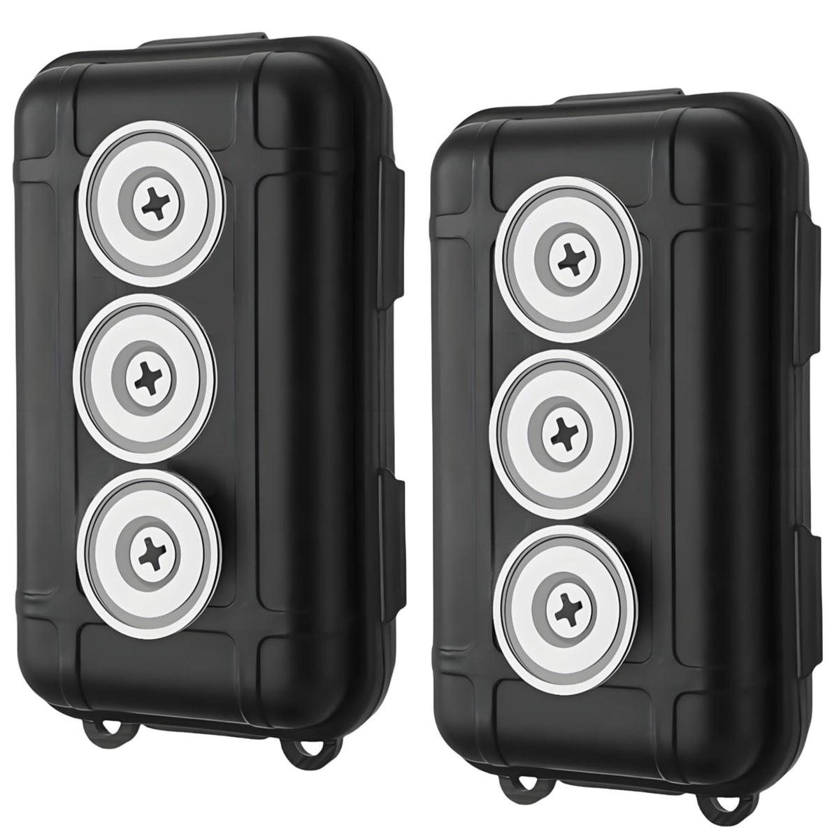 Riomhorry magnetic key holder under car grips metal surfaces securely for spare keys.
