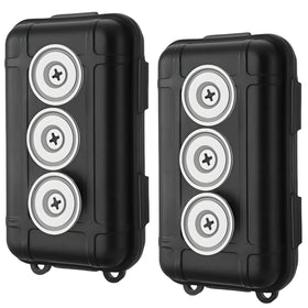 Riomhorry magnetic key holder under car grips metal surfaces securely for spare keys.