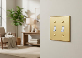 Closeup of Rio Salto brass brush texture for refined interiors