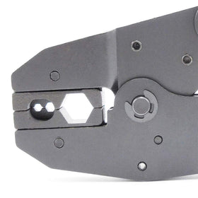 Riotaxy crimp tool supports RG8, RG9, RG213, RG214 with strong crimps