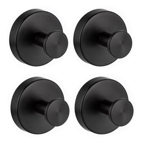 Rise age suction hooks on shower glass offer secure, no-drill organization.