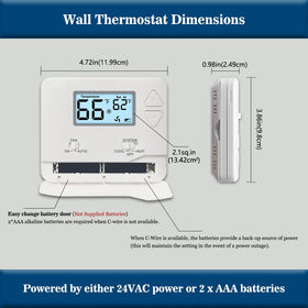 Riseem thermostat display closeup reveals clear LCD and calibration options
