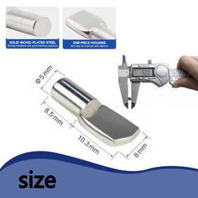 RiseQuintador 5mm hole fit for cabinets fits kitchen and closet projects.