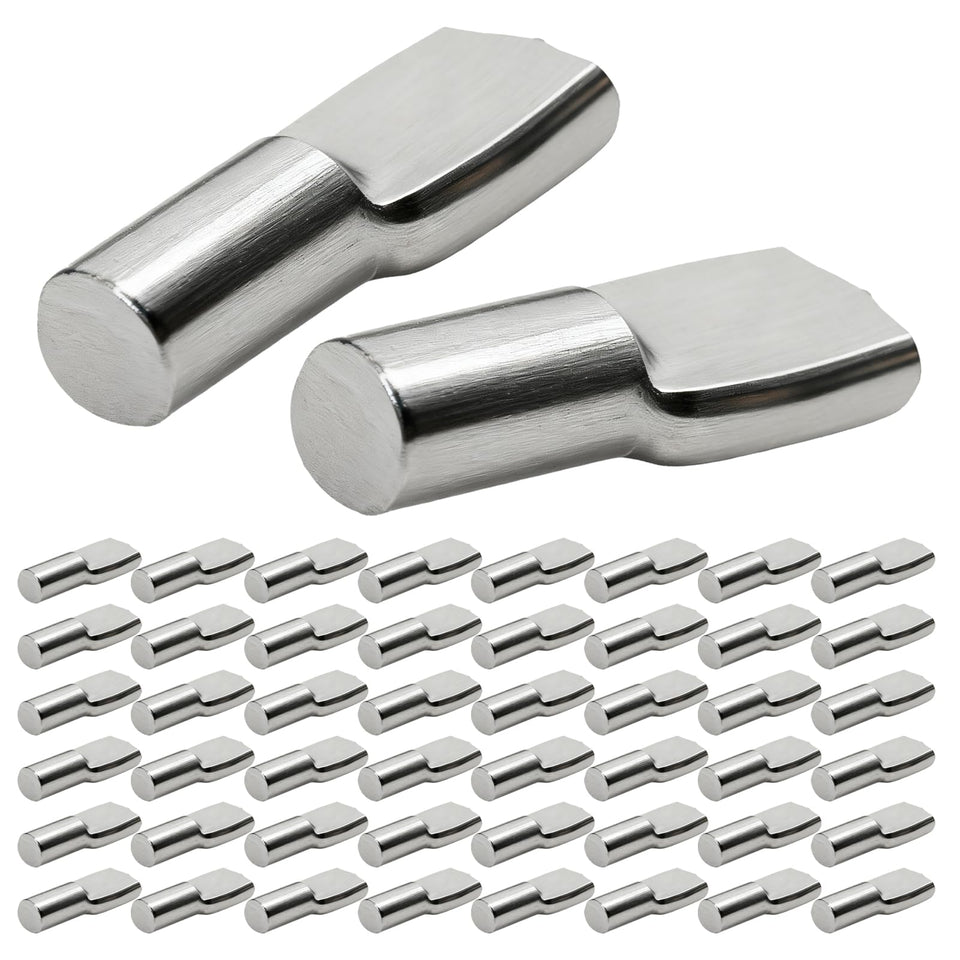 RiseQuintador 5mm shelf pegs with flat spoon design for secure cabinet shelves.
