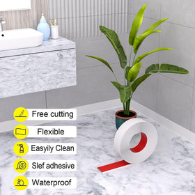 Risunpet white baseboard finish resists dust and conceals minor wall flaws.