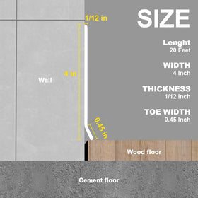 Risunpet baseboard trim showing the self-adhesive backing for tool-free installation.