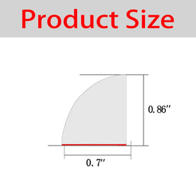 Risunpet quarter round molding shows soft elastic design for curved edges.