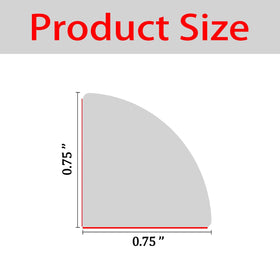 Risunpet 3-4 inch profile shows a seamless quarter round edge.
