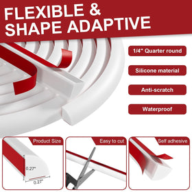 Risunpet versatile edge trim suited for bathrooms, kitchens, and DIY furniture.