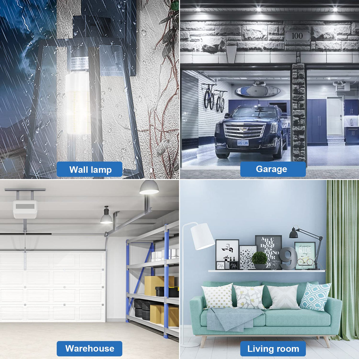 RIUVAO durable plastic-shell LED bulb with long service life