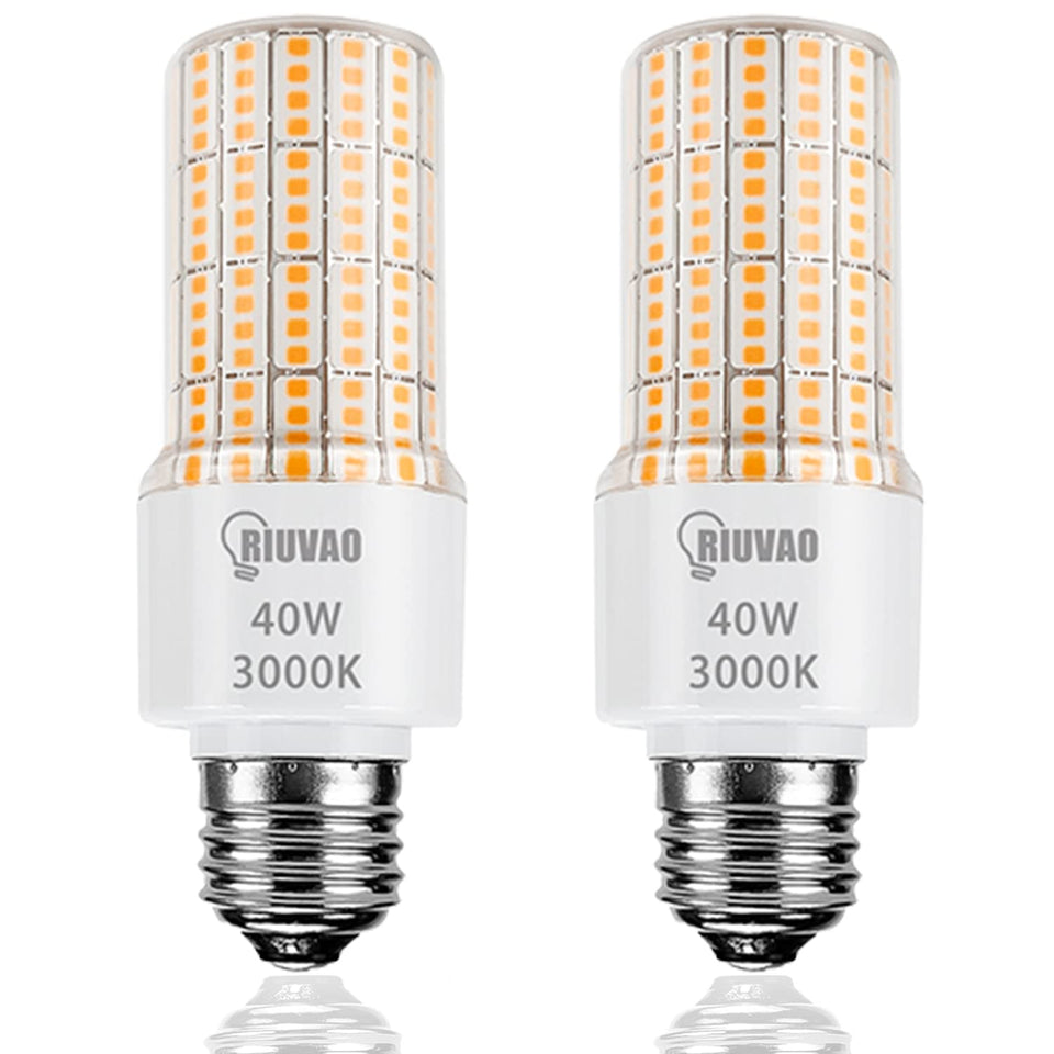 RIUVAO Led corn bulb with 5000lm outdoor brightness for porches and yards.