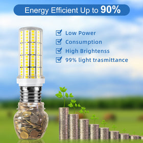 RIUVAO LED corn light beam 360 degrees for wide, even room illumination