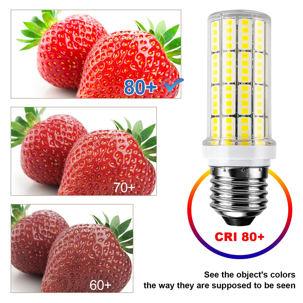 RIUVAO LED corn light bulb in ceiling fixture shows simple plug-and-play installation