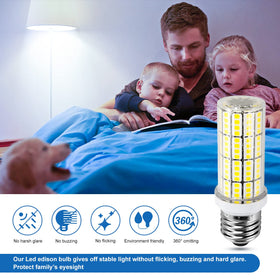 RIUVAO LED corn light pack 4 demonstrates a cost-effective energy upgrade option
