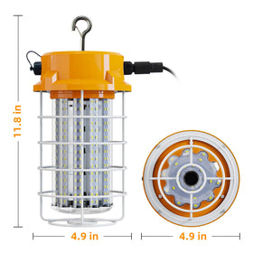 RIUVAO 10ft cord LED work light for easy plug-in and mobility.