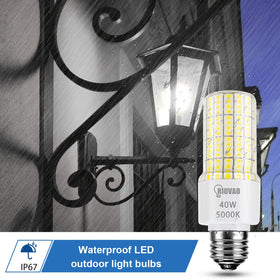 RIUVAO waterproof corn light with E26/E27 base for versatile indoor-outdoor use