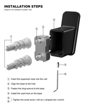 RIVAMBER back-of-door hook option for compact spaces and easy access.