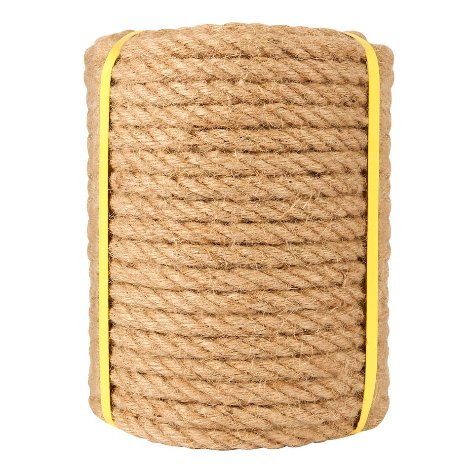Riverlin jute rope 1/2 inch braided for outdoor strength and durability.