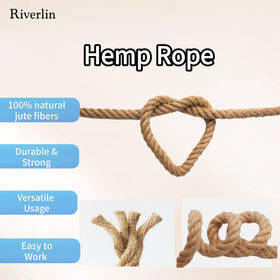 Riverlin jute rope craft-use for indoor décor and DIY projects.