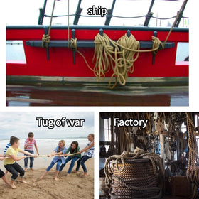 Riverlin jute rope soft-touch braid for easy handling.