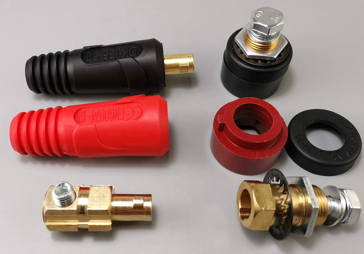 RiverWeld 4-piece set includes plug and socket pairs for quick swaps.