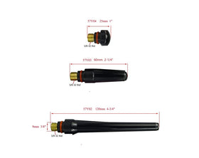 RiverWeld TIG gas lens nozzle 53N89 enables stable arc at higher current