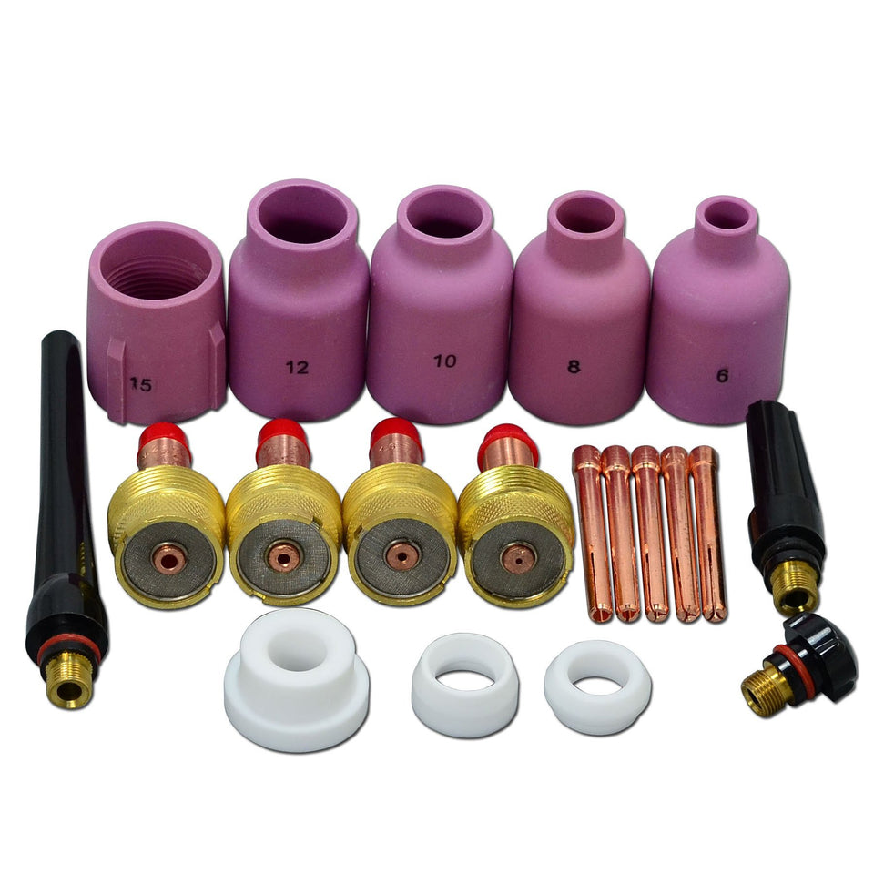 RiverWeld TIG gas lens nozzle 57N75 improves arc start and shielding