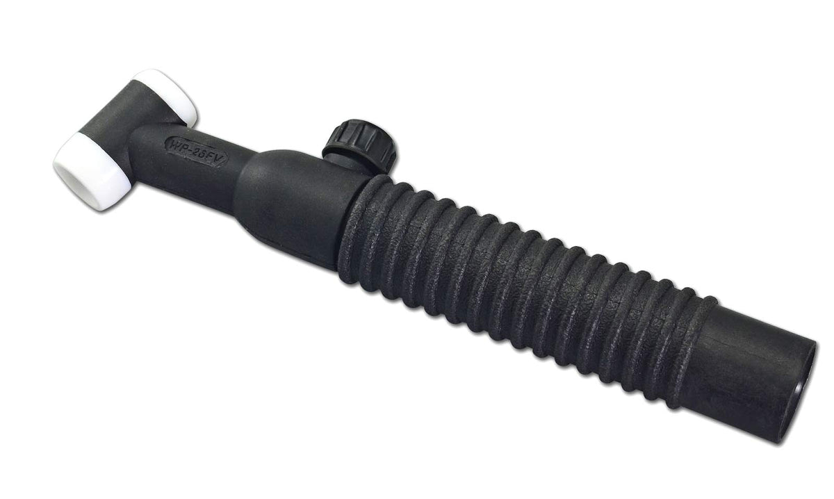 RiverWeld WP-26FV TIG torch head body for precise welding control.