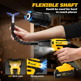Rivlox 2-speed settings for driving and drilling efficiently
